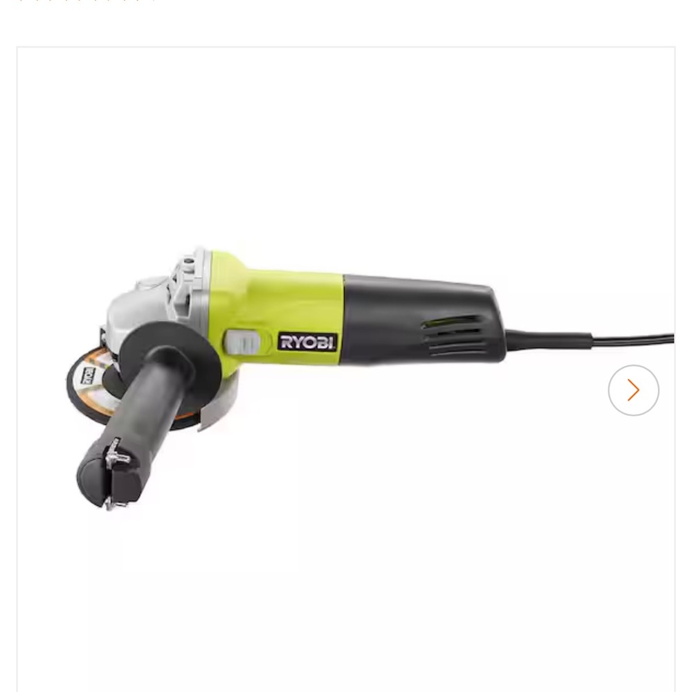 Green and Black Angle Grinder